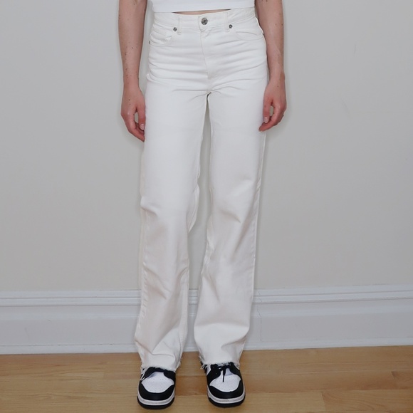 WIDE LEG FULL LENGTH JEANS (ZARA) - Picture 1 of 3